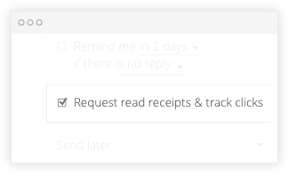Outlook read receipt feature enabled