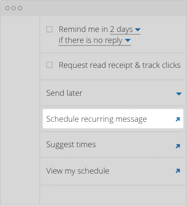 schedule email to send reports recurring