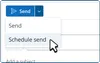 Schedule Send in Outlook screenshot